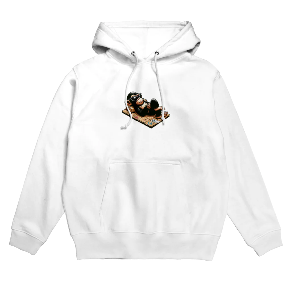 Homeless_chimpanzeeの陽気なホームレスチンパンくん Hoodie