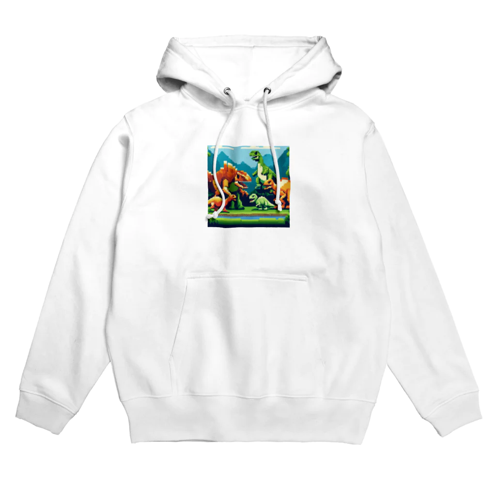 HIROMIROSHIROのキョウリュウ君の家族 Hoodie