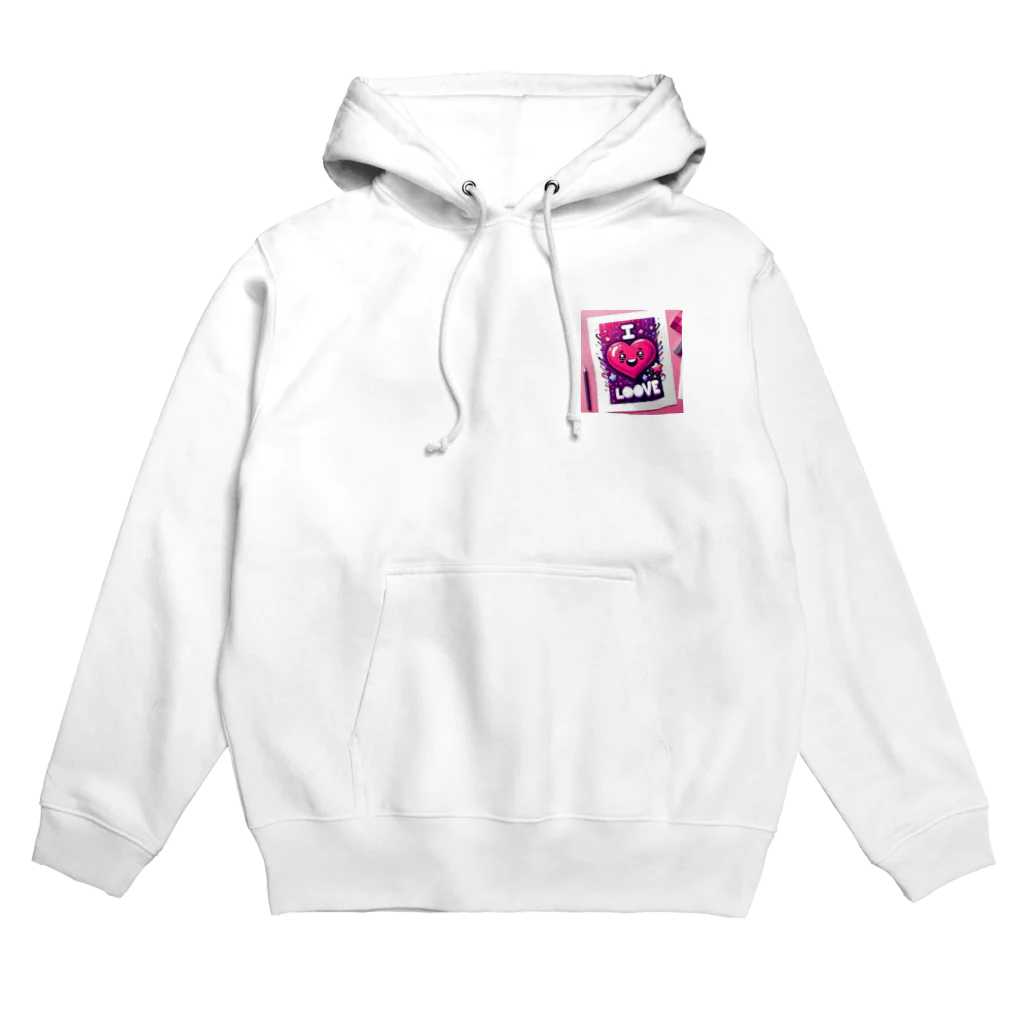 moco3-_-のアイラブゆ Hoodie