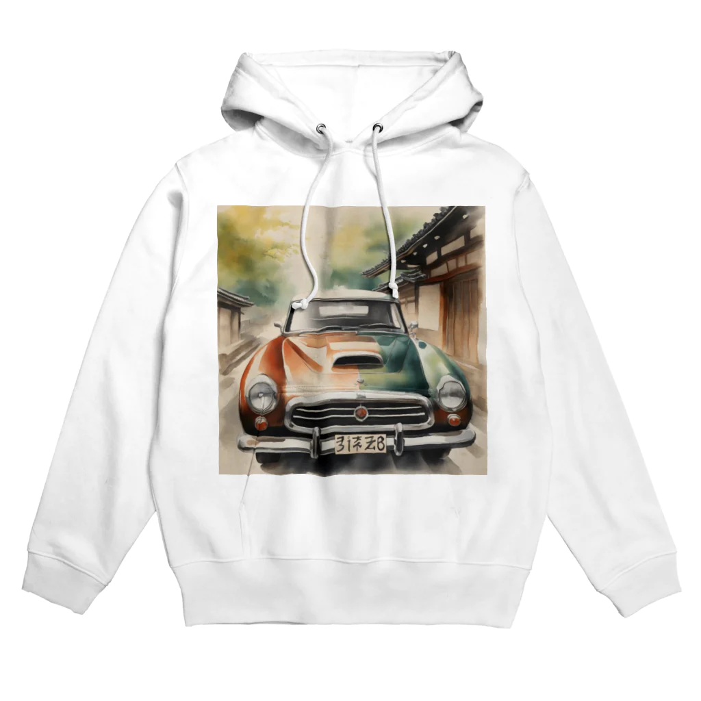 happiness_shopのレトロで魅力的な自動車 Hoodie