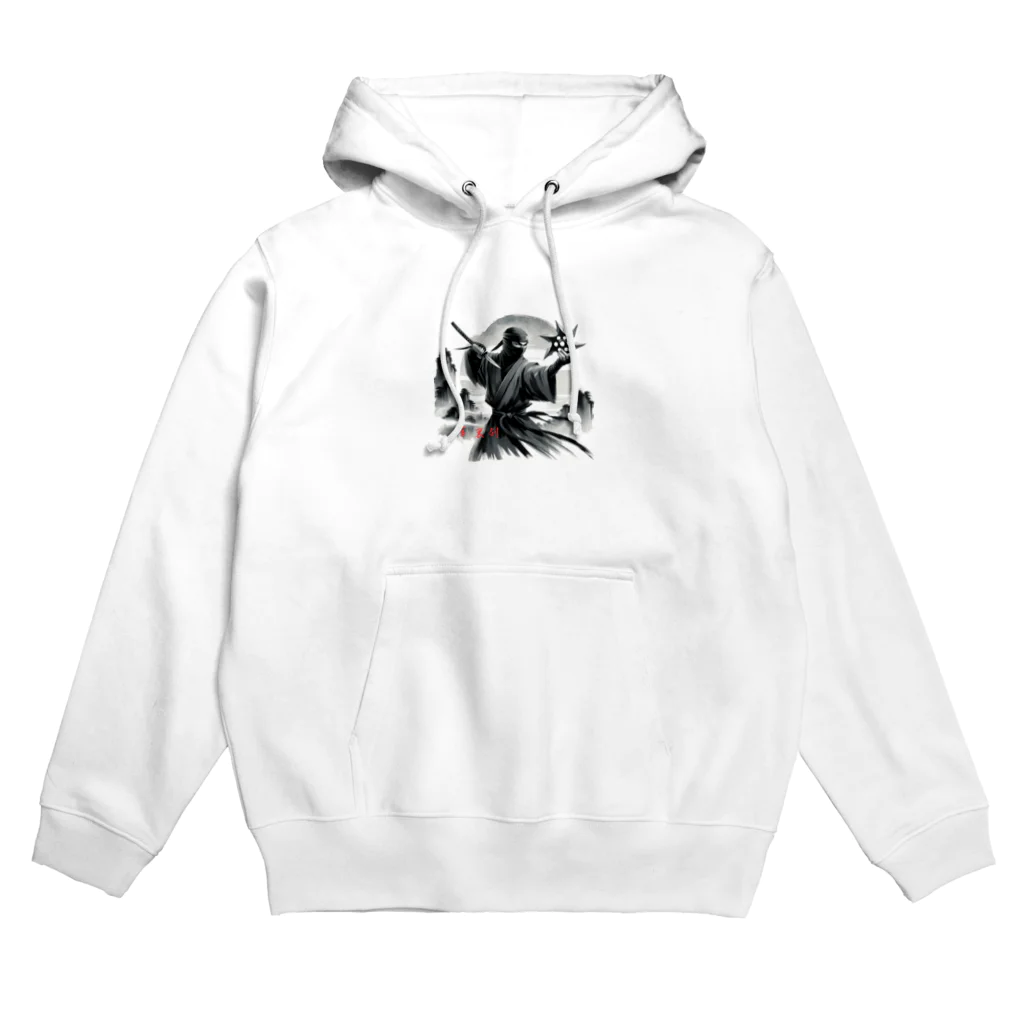 影の戦士コレクションの手裏剣・影 Hoodie