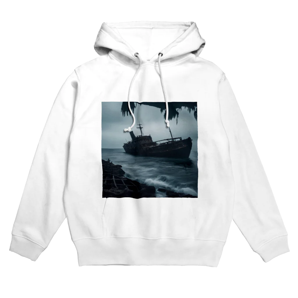 Dark Fの暗黒の海に浮かぶ腐敗した船の墓場 Hoodie