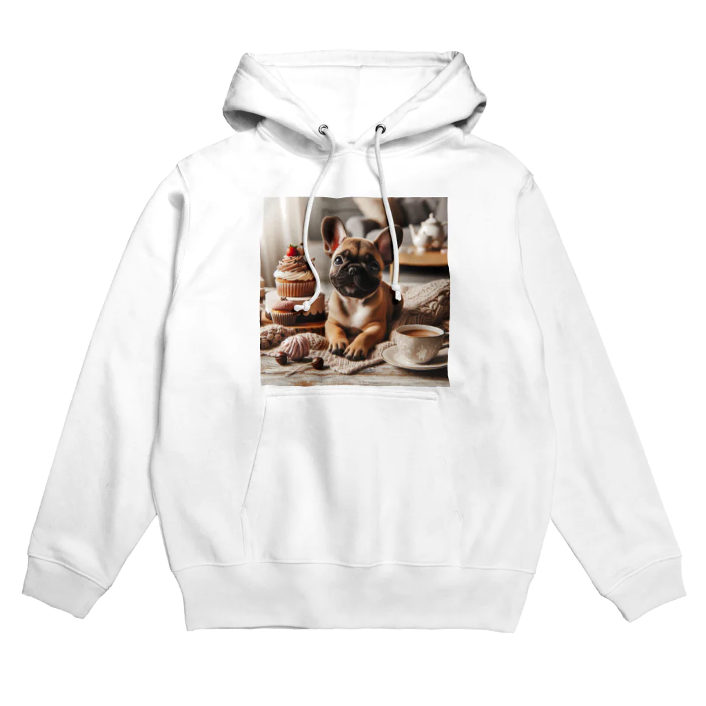 tohateのfrench bulldog tea time Hoodie