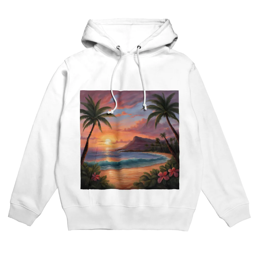 ロマンティックのハワイの夕陽 Hoodie