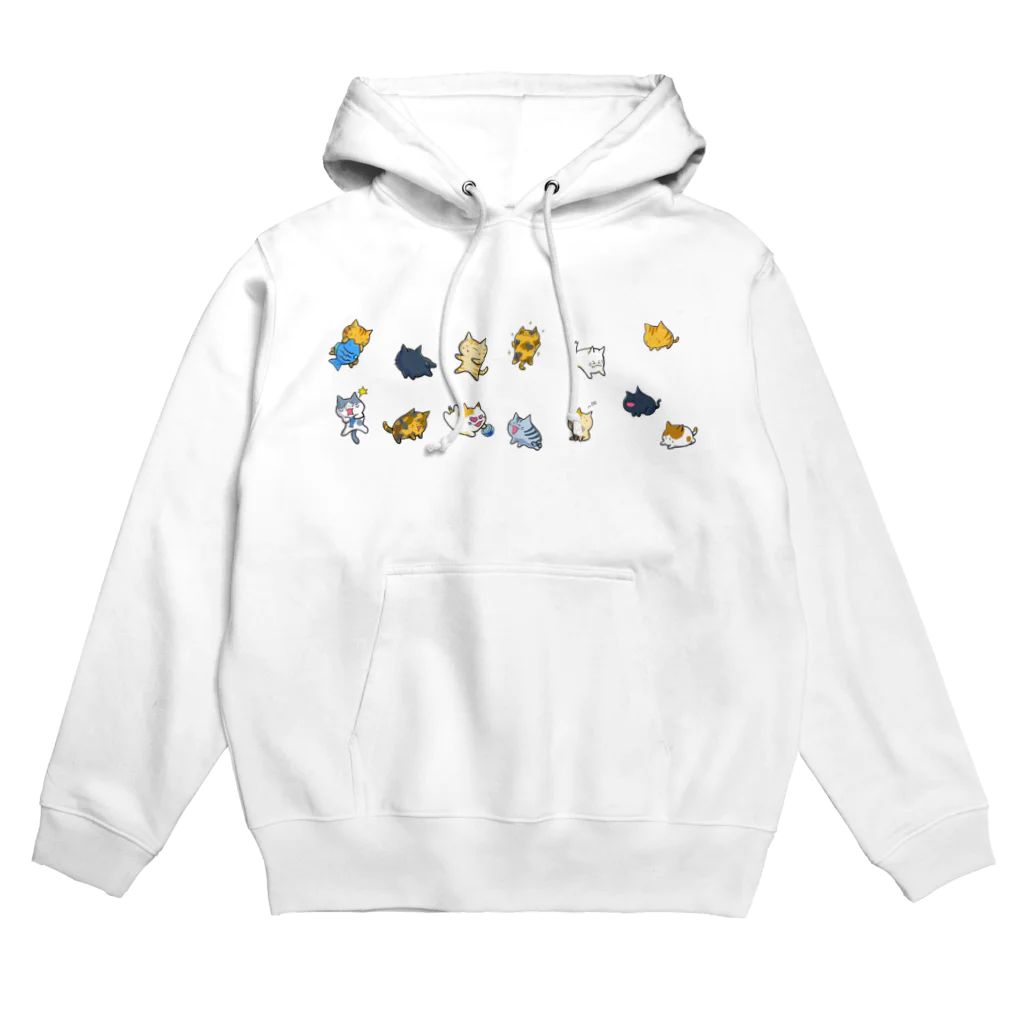 もふもふ堂の猫たちの集会 Hoodie