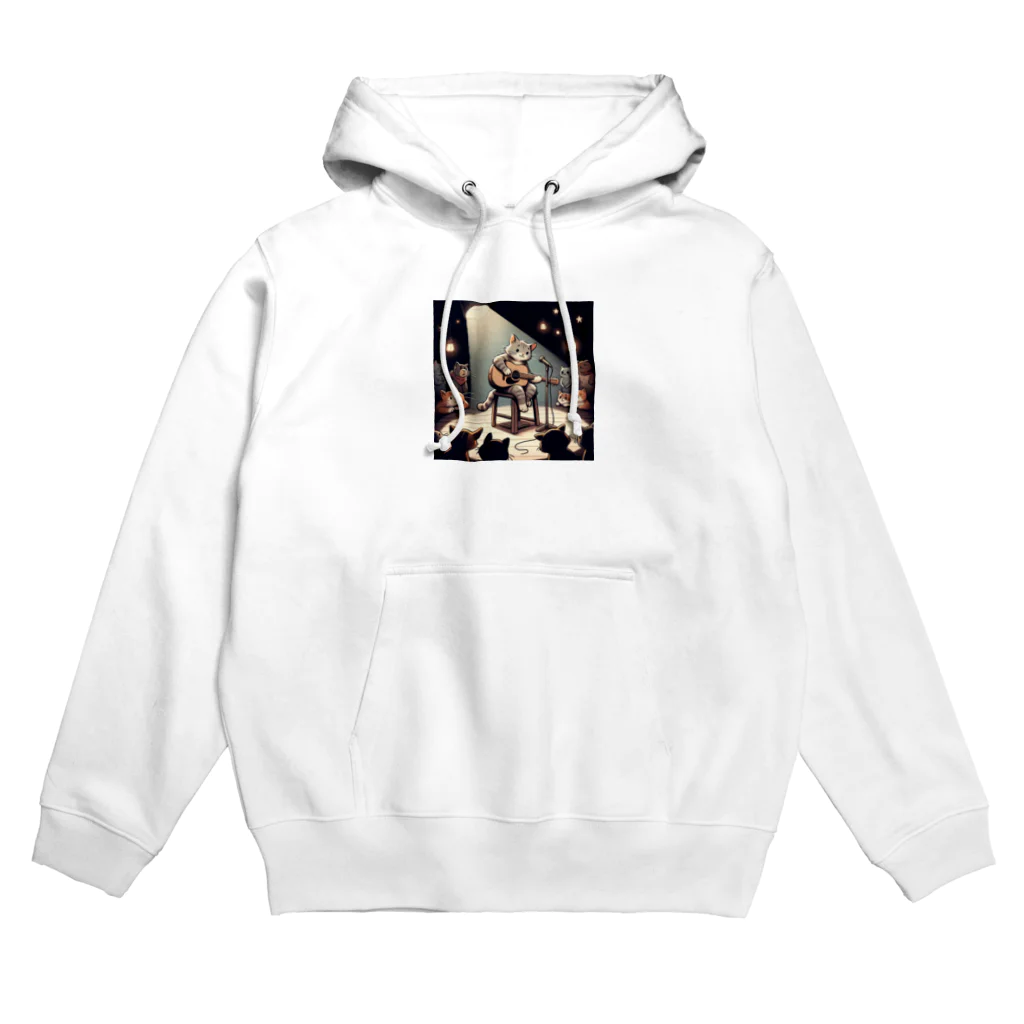 きなこのショップのネコのリサイタル Hoodie