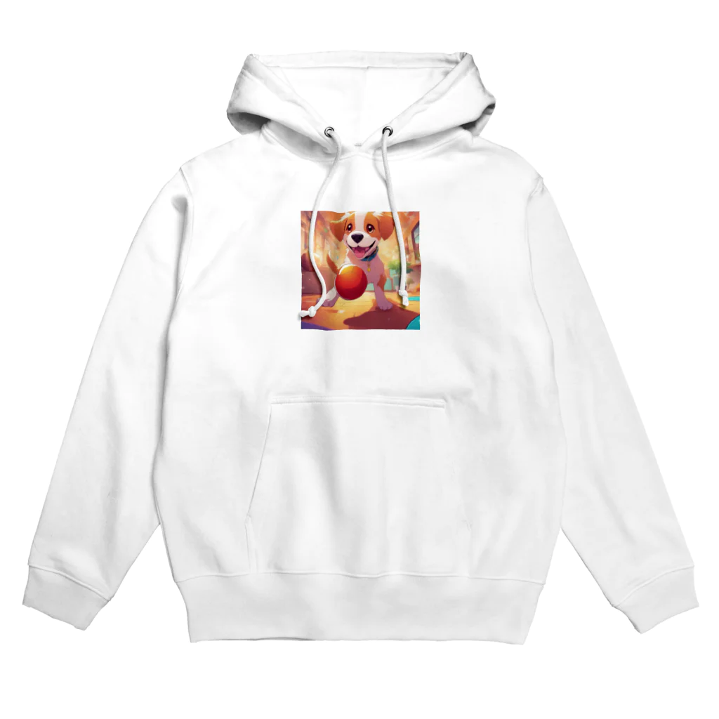 TEFのボールと戯れる犬 Hoodie