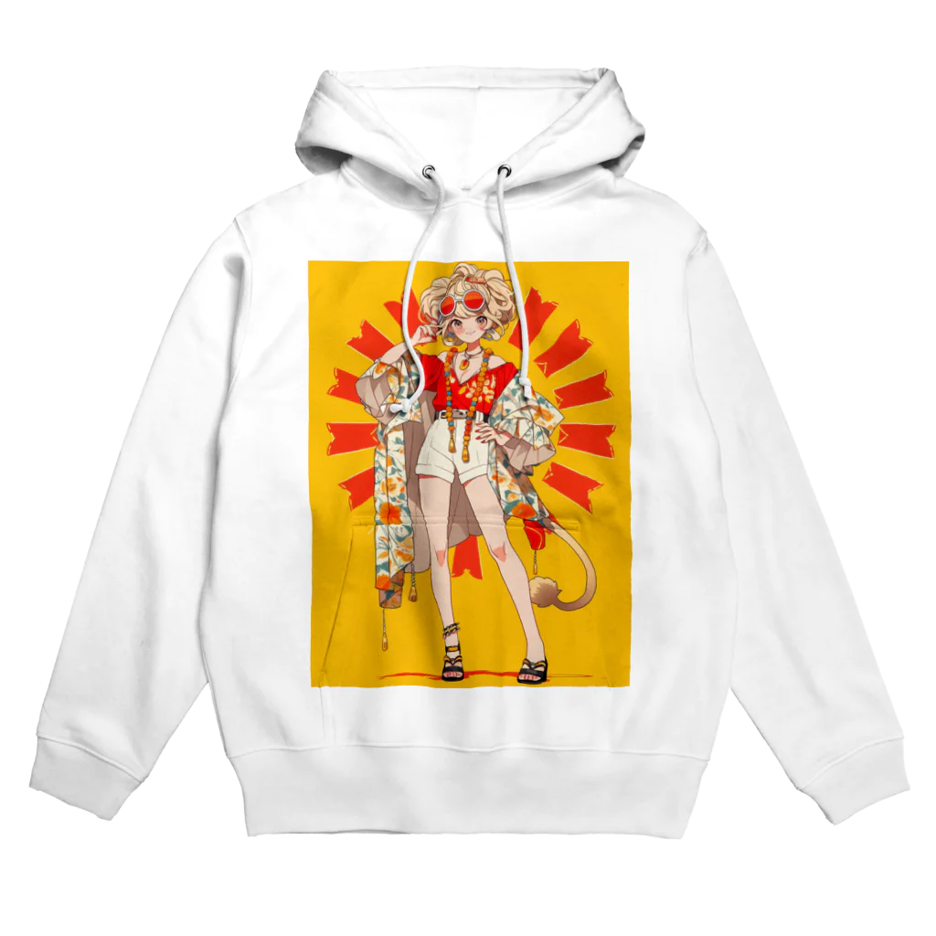 happy2gbのサマー・ガール Hoodie