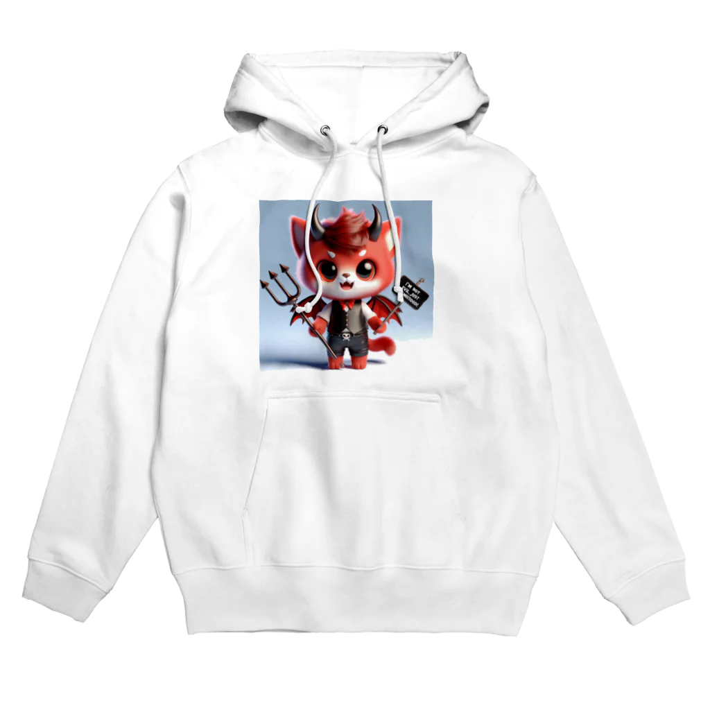 ブルーアイズの小悪魔猫 Hoodie