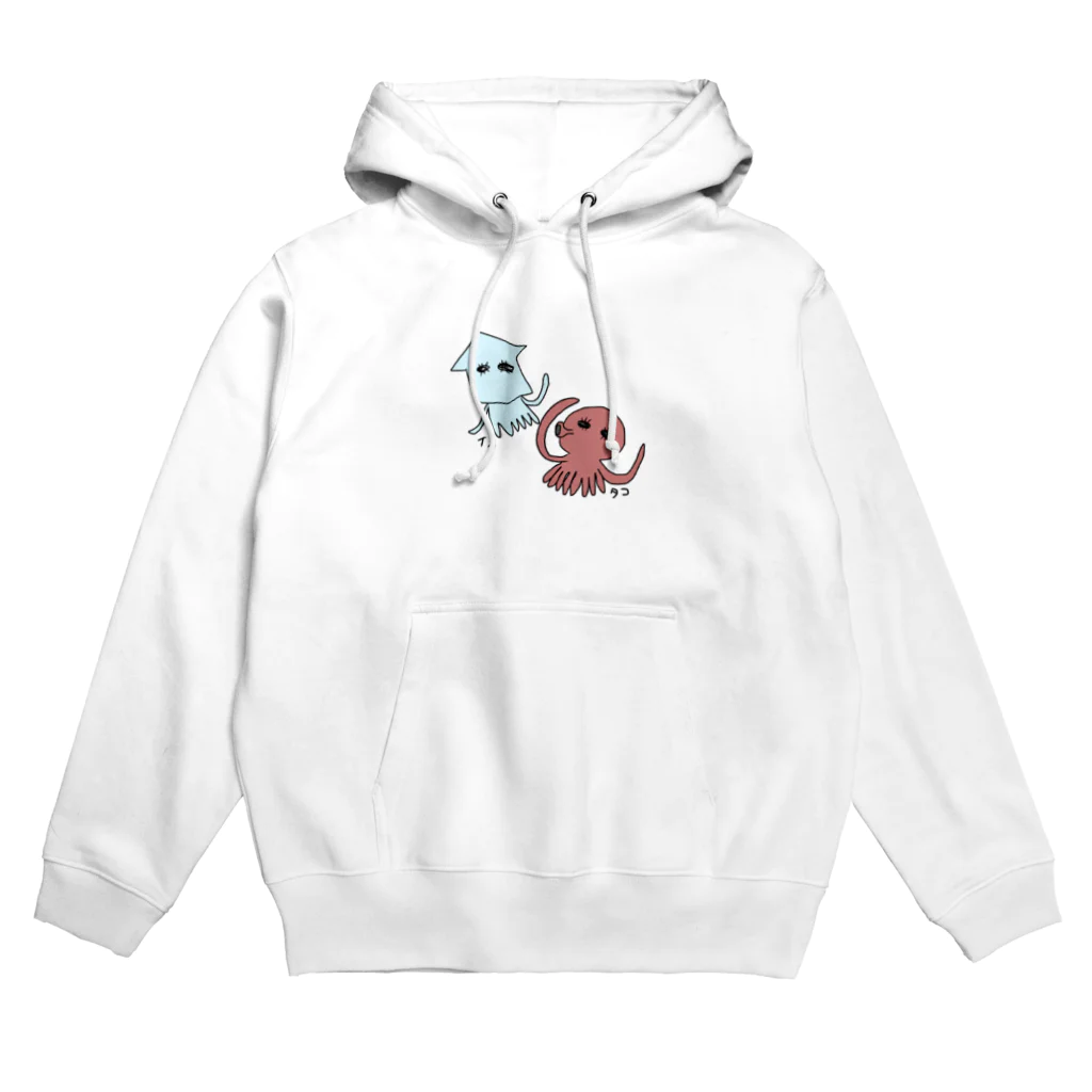 あこりんごのイカくん、タコくん　カラー Hoodie