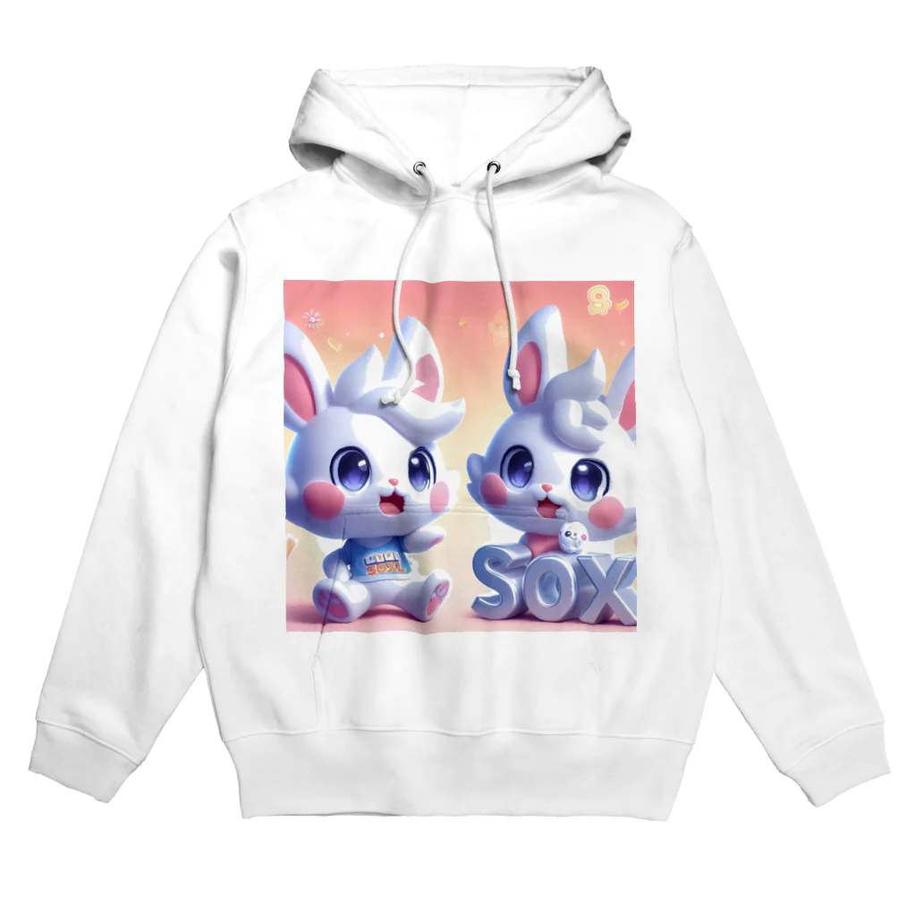 Bunny RingのSOXLくん and SOXちゃん Hoodie