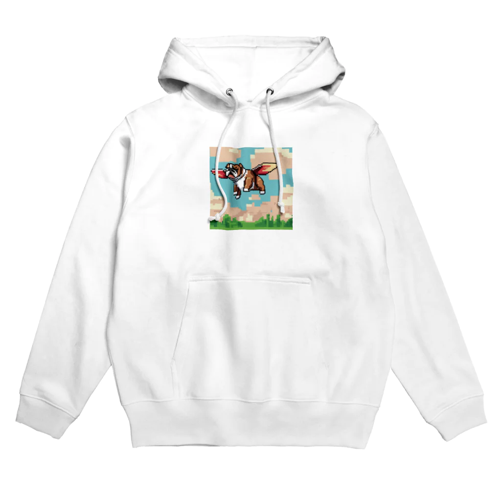 barisukaの空を飛ぶブルドッグ Hoodie