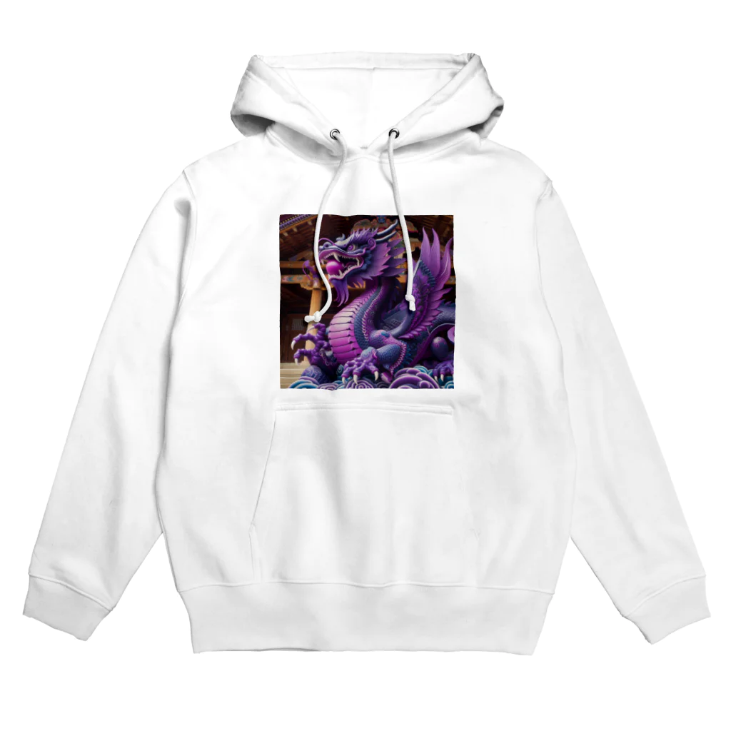 comati12の神秘的な紫の神龍 Hoodie