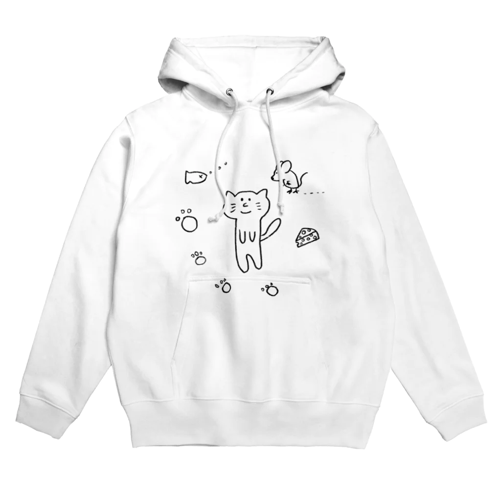 sara nerdのねことねずみ　らくがき Hoodie