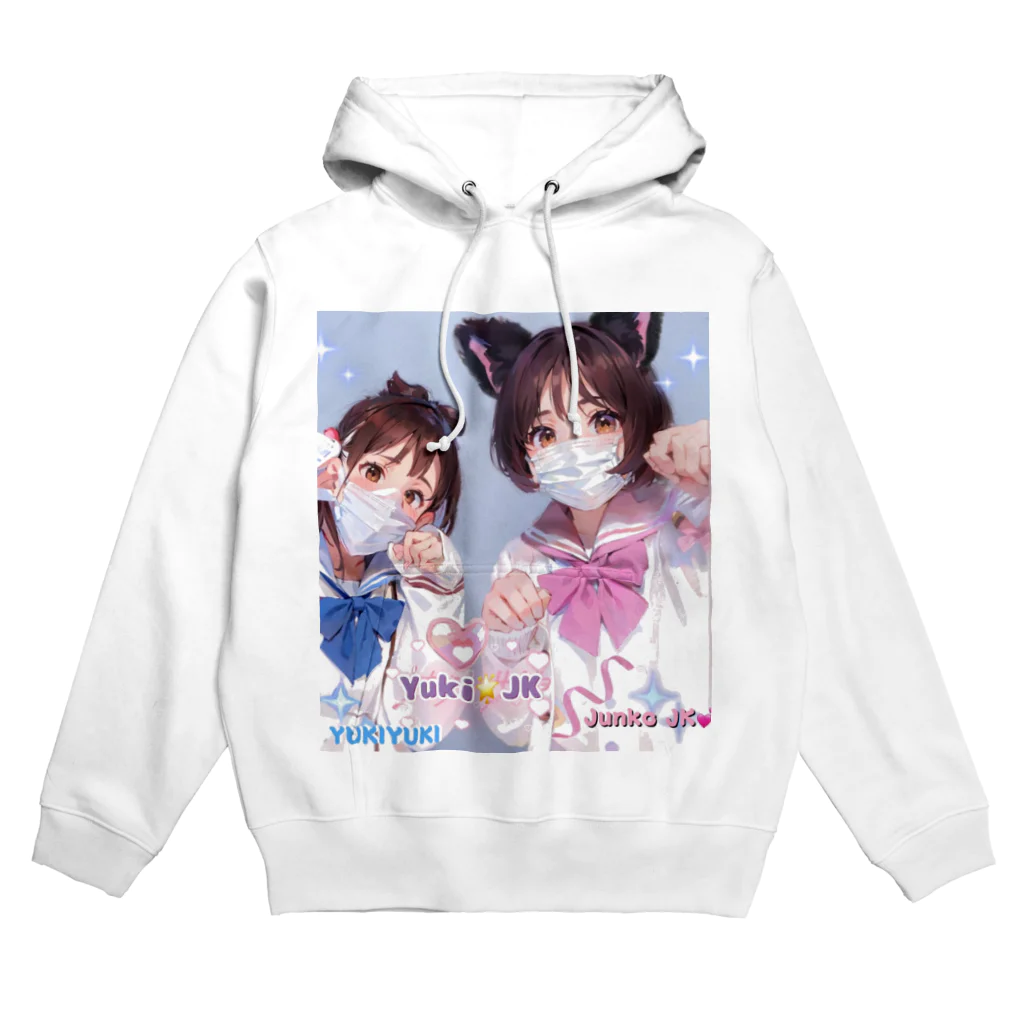 midori_kawaのYuki&JK セーラー服コラボ 夢をつかみ取れ❗️ Hoodie