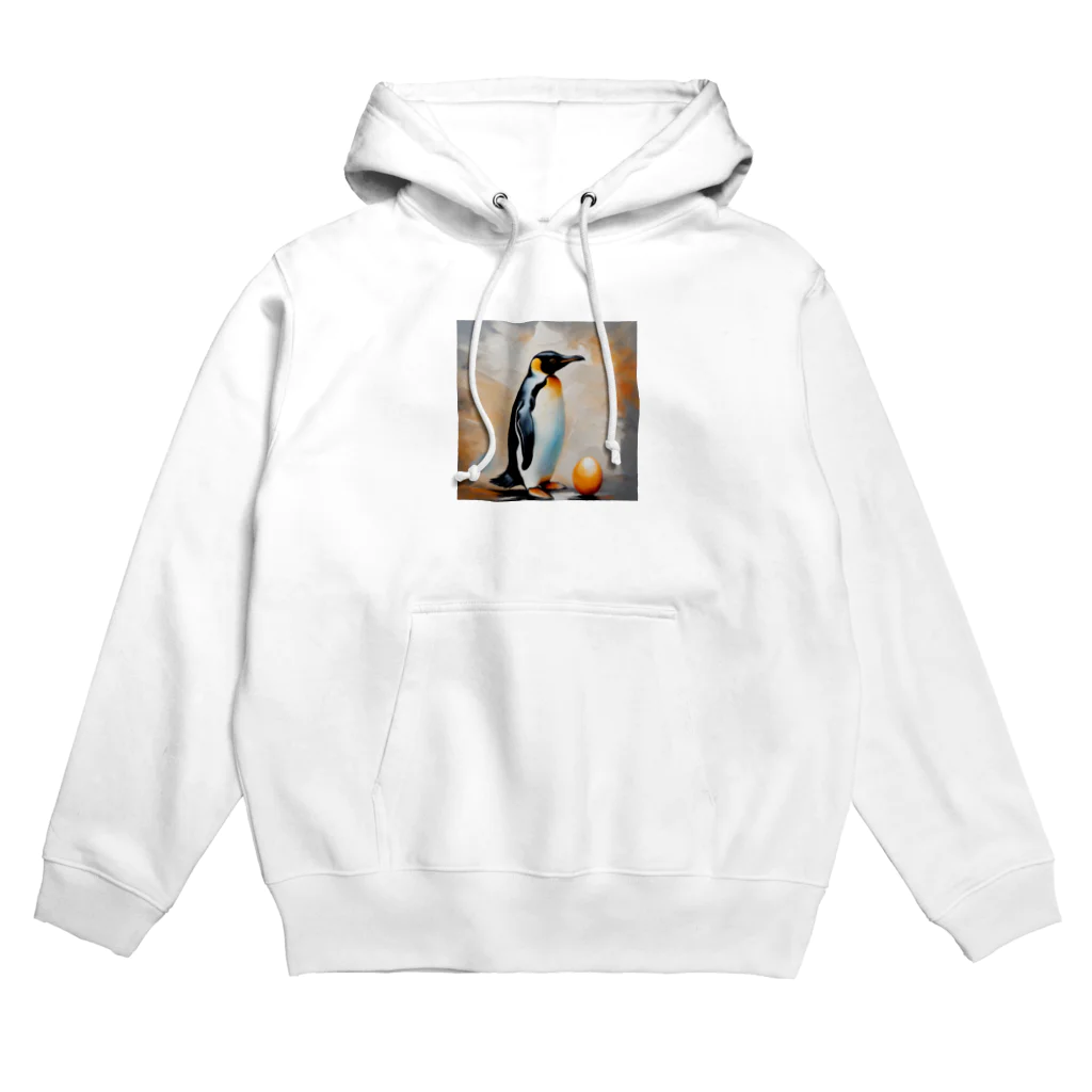 akipen76の卵を温かく見守っているペンギン Hoodie