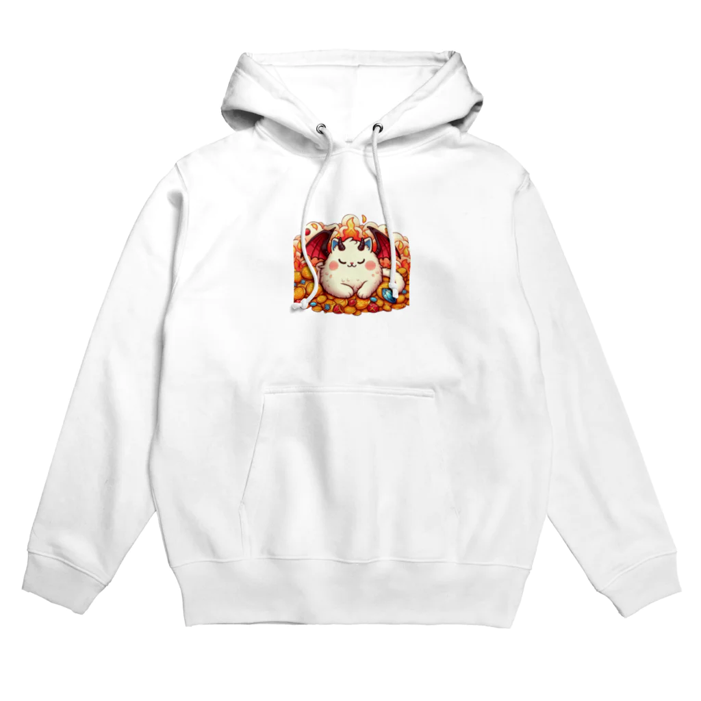 nekodoragonのおやすみ！猫ドラゴン　背景透過ver Hoodie