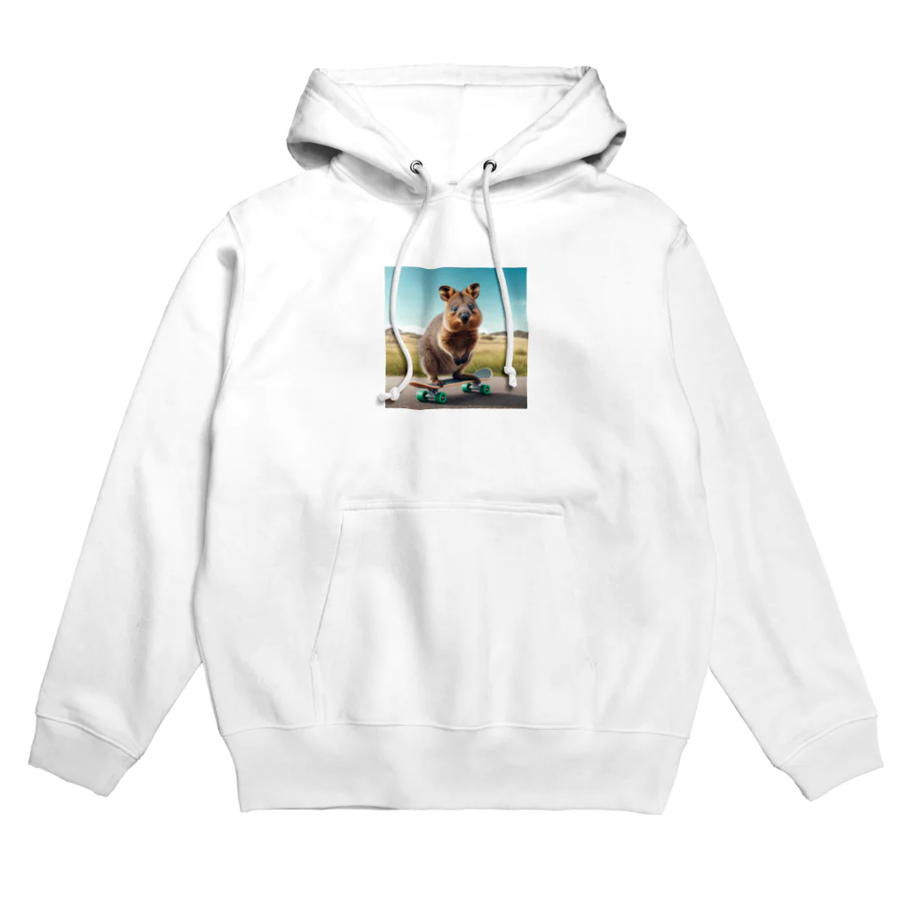 hakumenhonのスケートボードクオッカ Hoodie