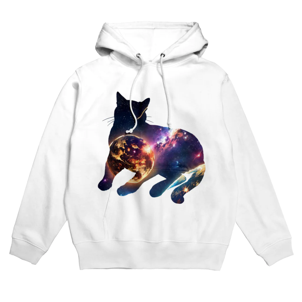 猫との風景の宇宙と猫003 Hoodie