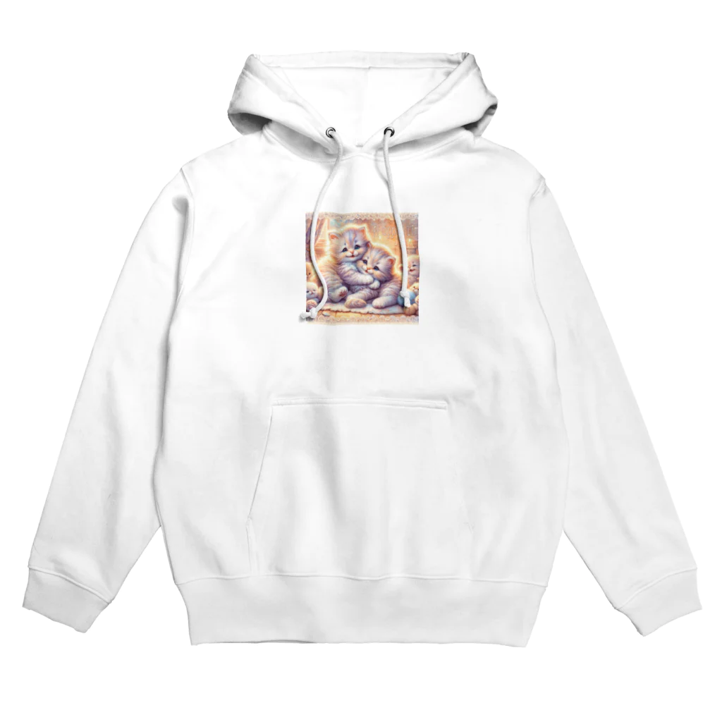 Yuya-Naganoの仲良く遊ぶ兄弟の猫 Hoodie