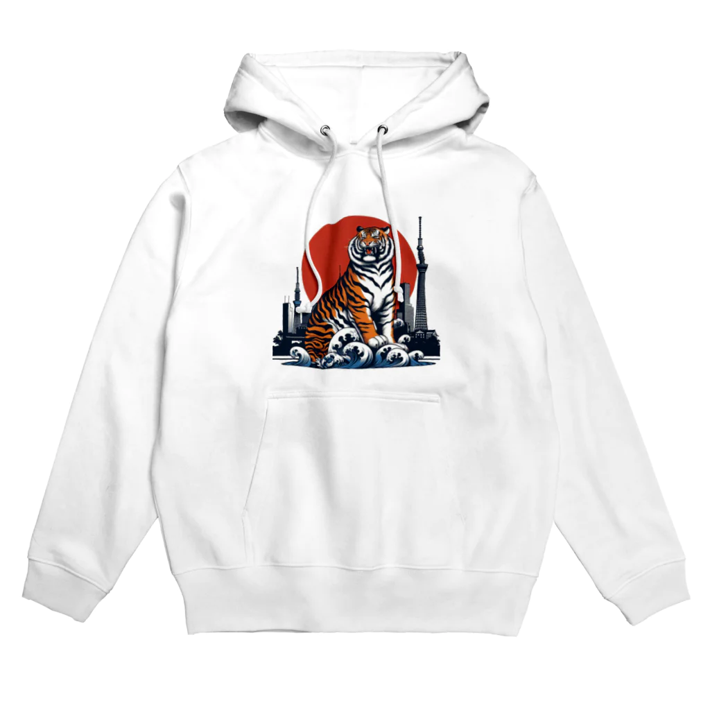 momonekokoの風格漂う王者の虎 Hoodie