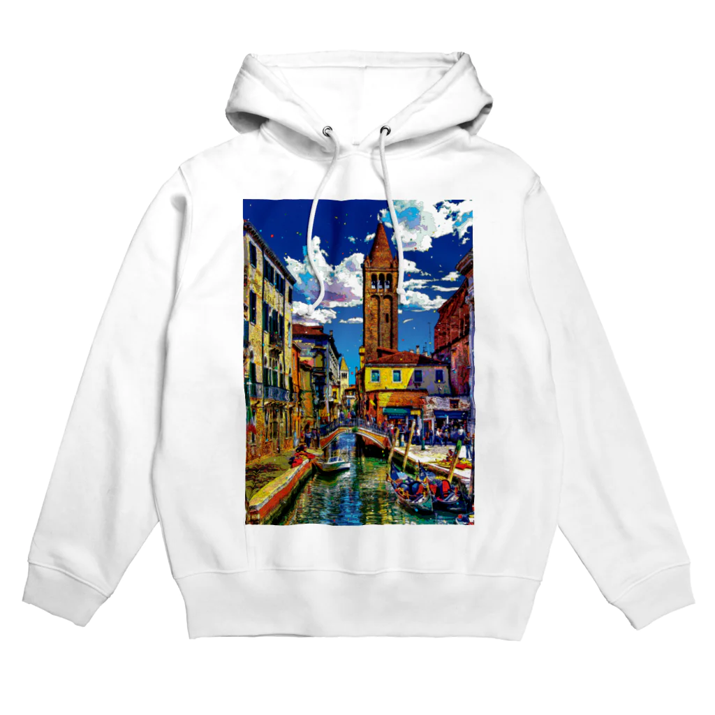 GALLERY misutawoのイタリア ヴェネツィアのサン・バルナバ橋 Hoodie