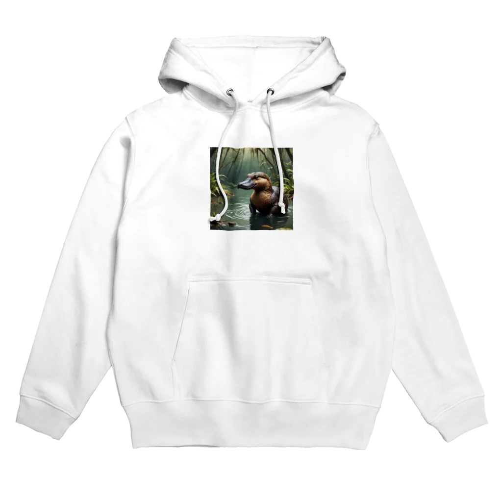 けいのユニークなショップのカモノハシ Hoodie