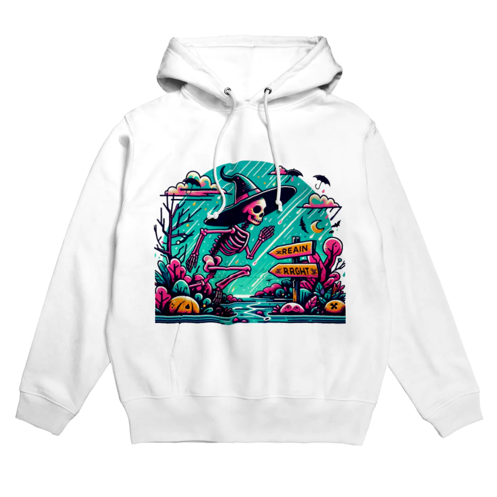 かるるんショップの骸骨紳士シリーズ　雨ニモマケズ、風ニモマケズ Hoodie