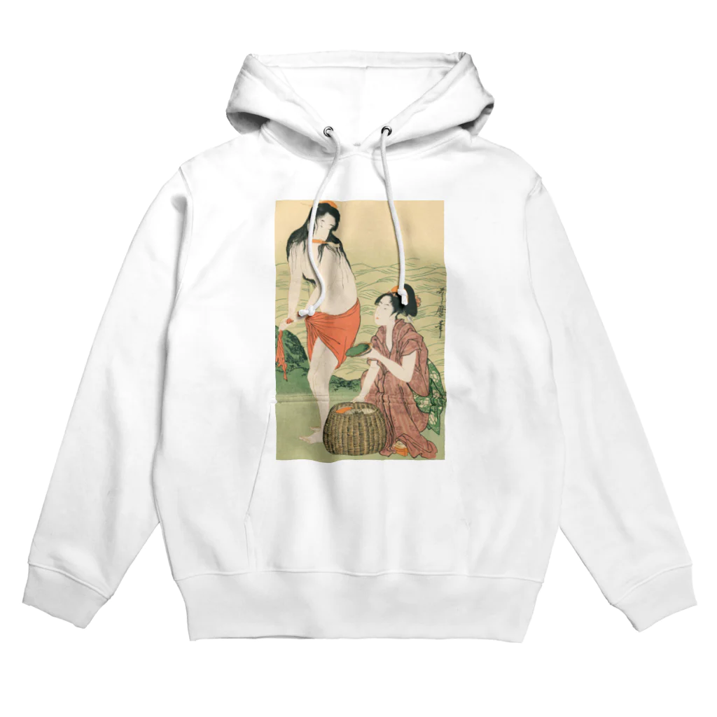 寿めでたや(ukiyoe)の浮世絵：喜多川歌麿_鮑取り  Hoodie