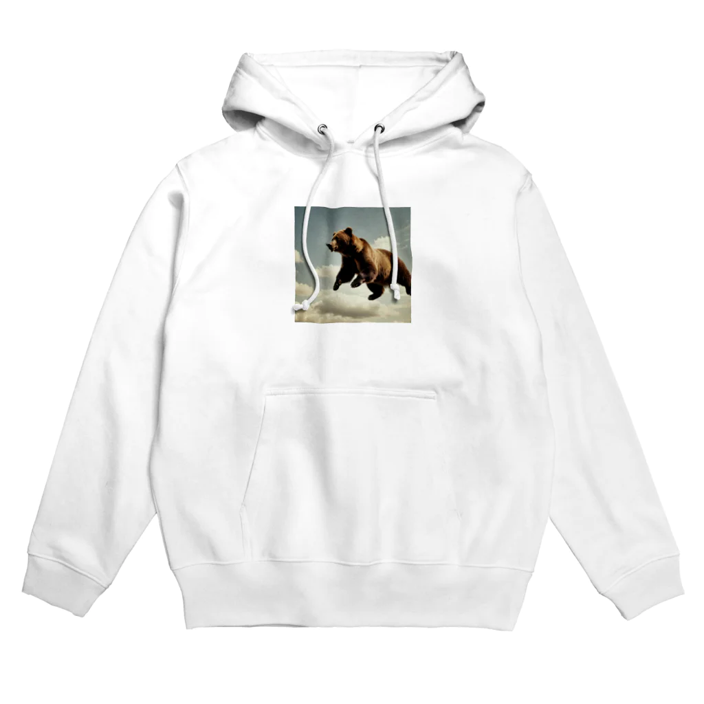 withhomeの空飛ぶ熊 Hoodie