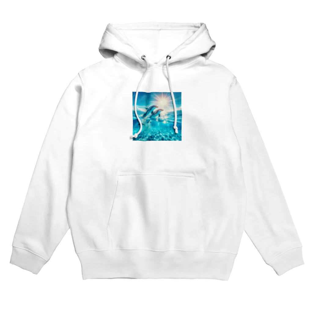 終わらない夢🌈の美しい海とイルカ🐬✨ Hoodie