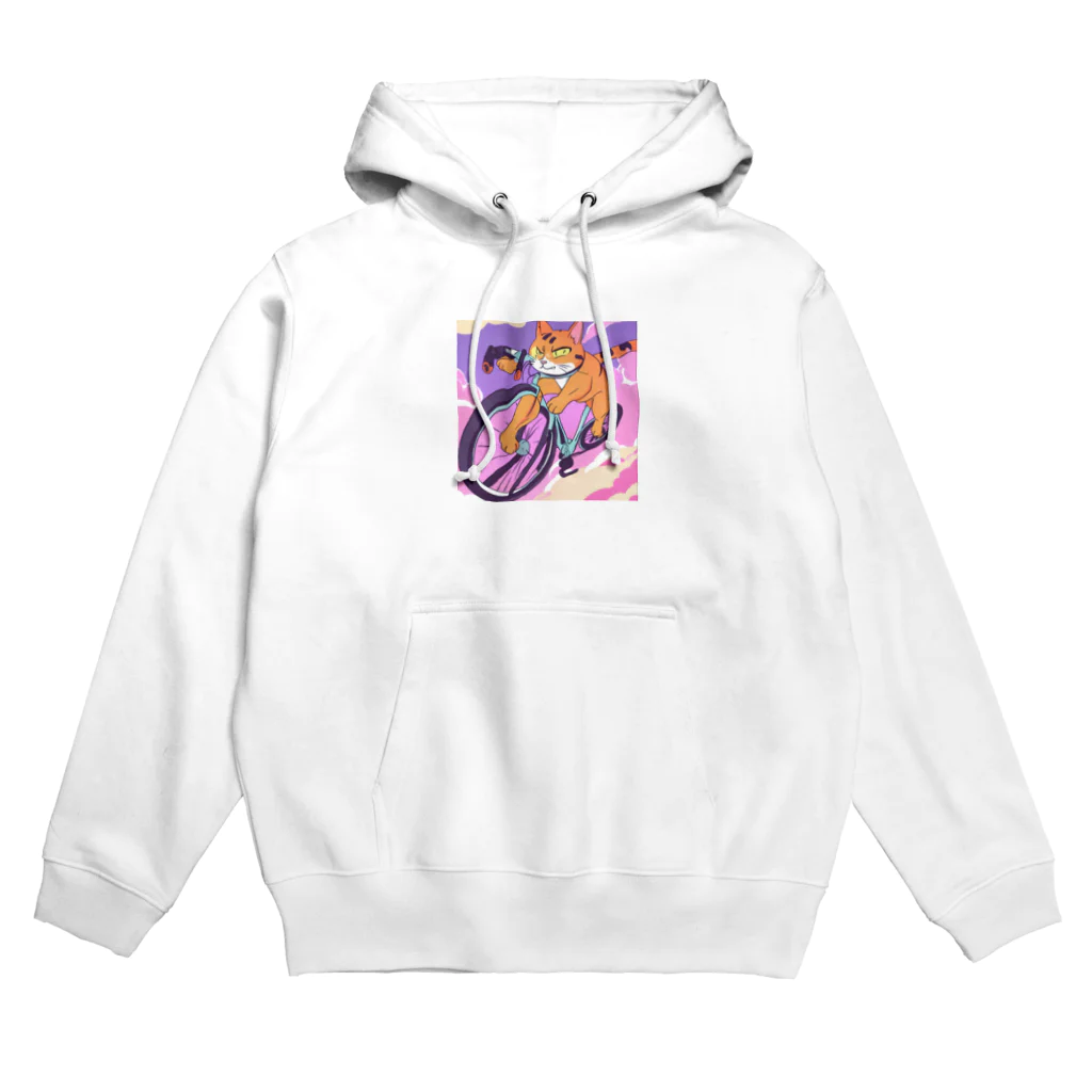 X50000Xの猫、チャリでお出掛け Hoodie