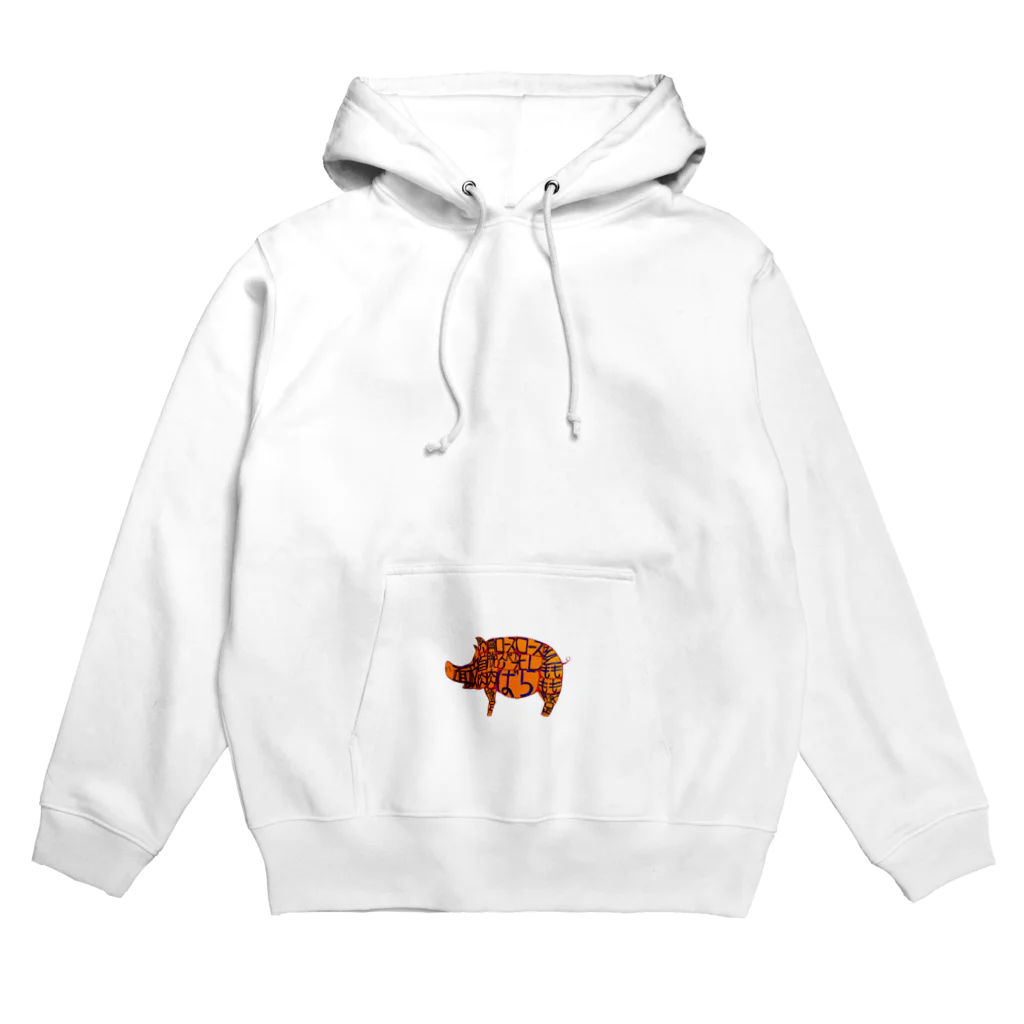 パグとミニブタの母のお好みは？ Hoodie