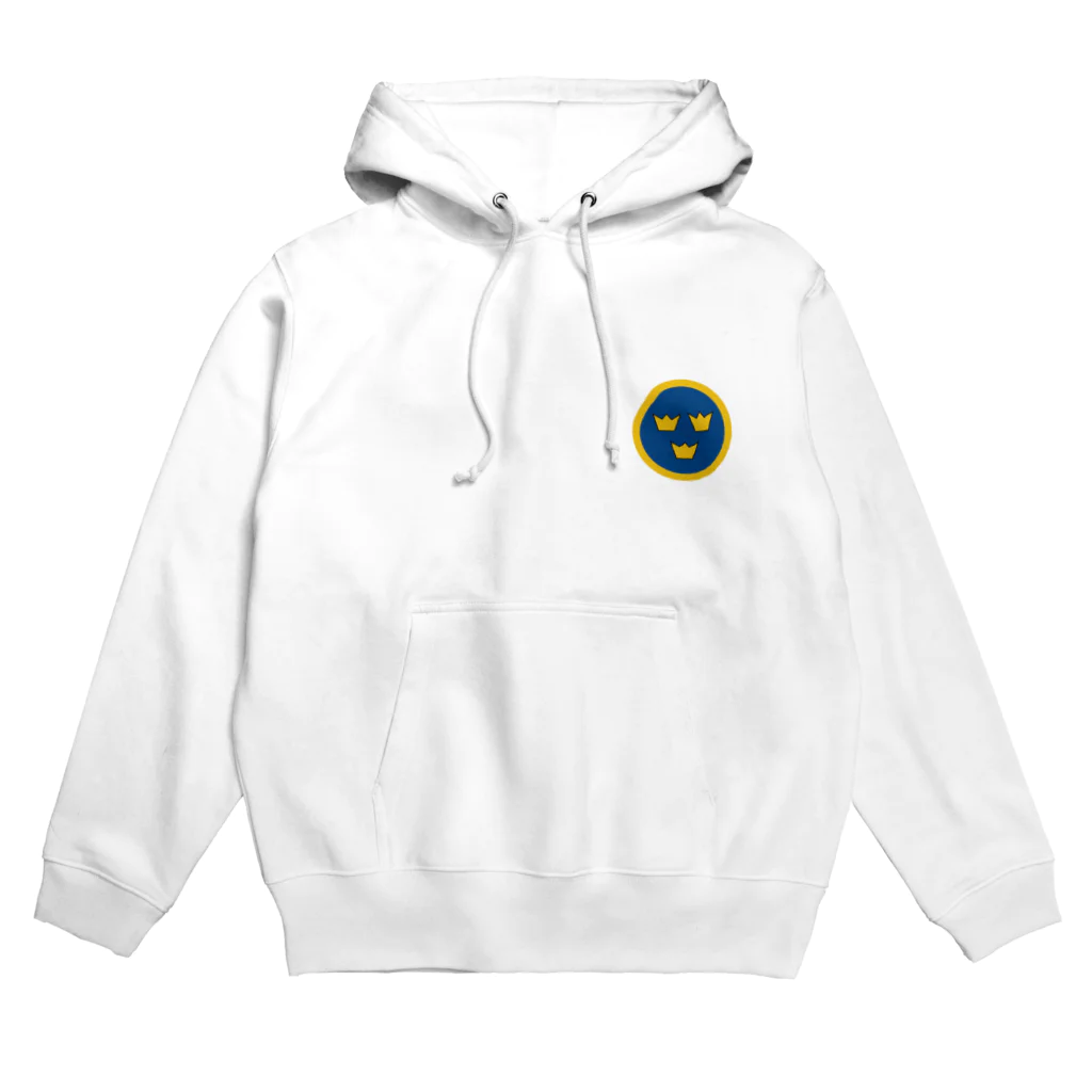 puikkoの国籍マーク　スウェーデン（ワンポイント） Hoodie