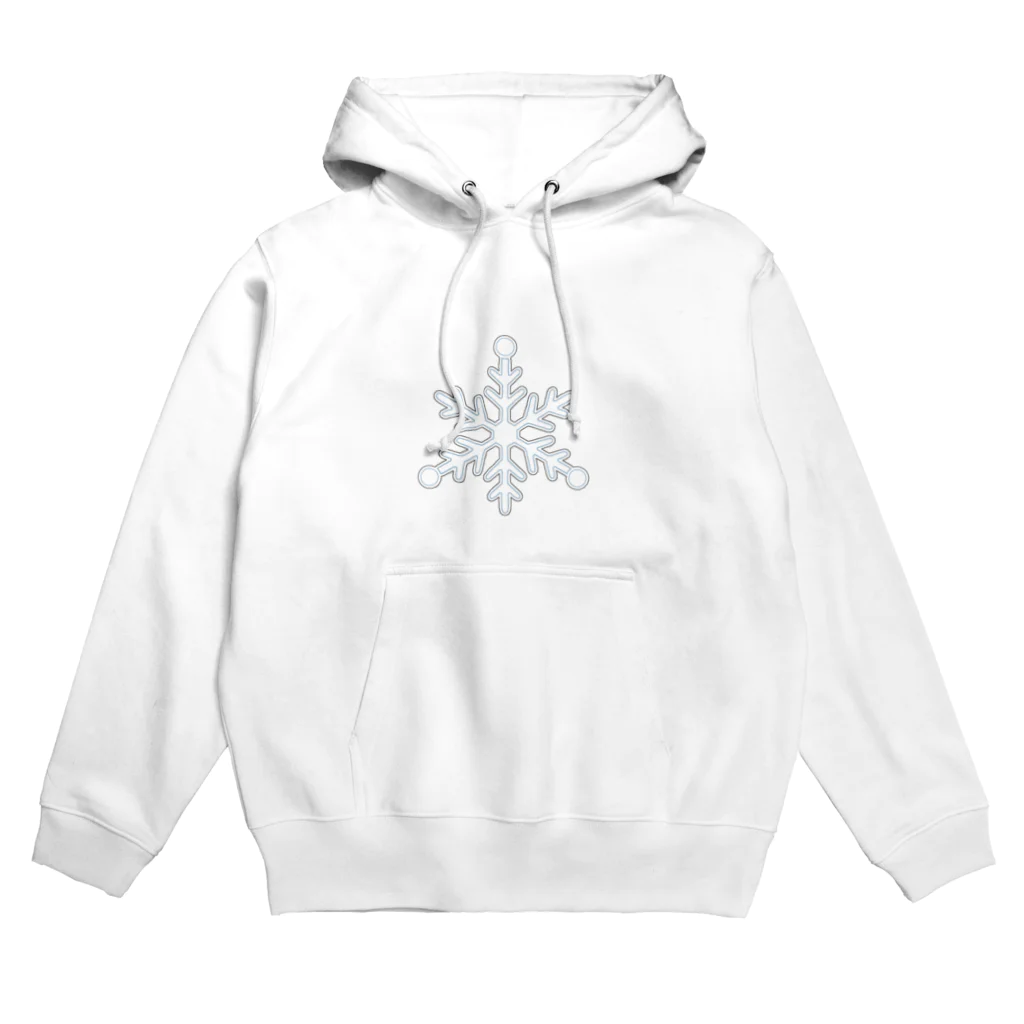 まっ白々の雪の結晶 Hoodie