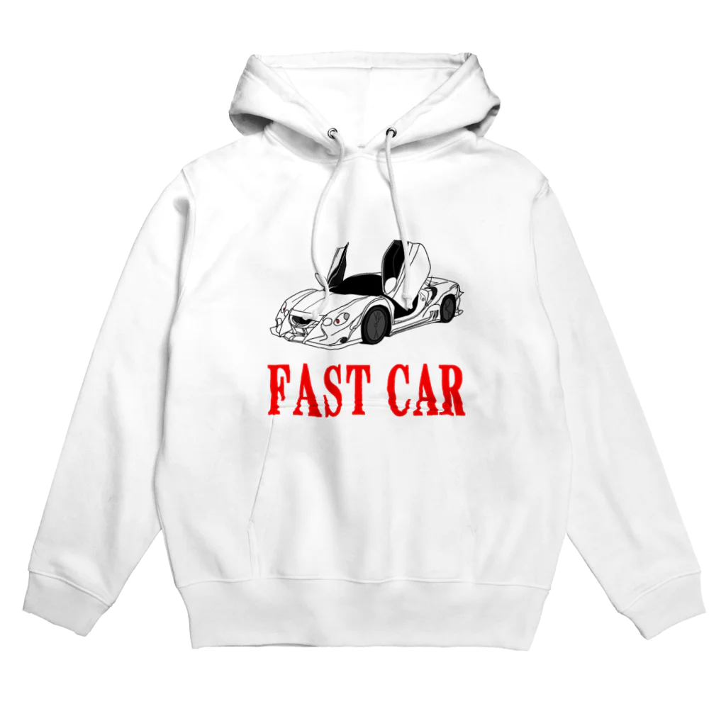 にゃんこ王子のにゃんこ王子 ファストカー（白） Hoodie