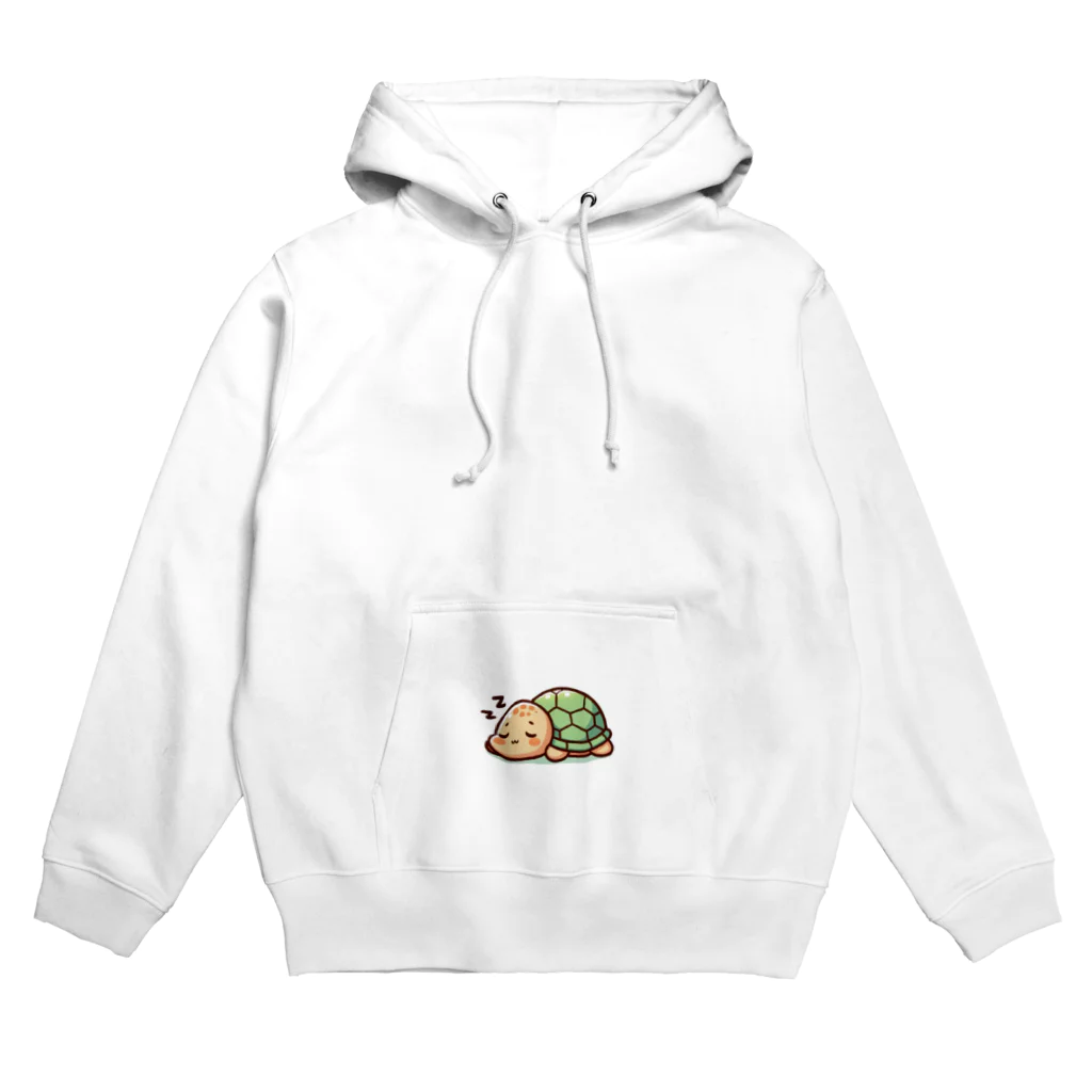 アニマルファッションの亀のスヤスヤさん（AI生成） Hoodie