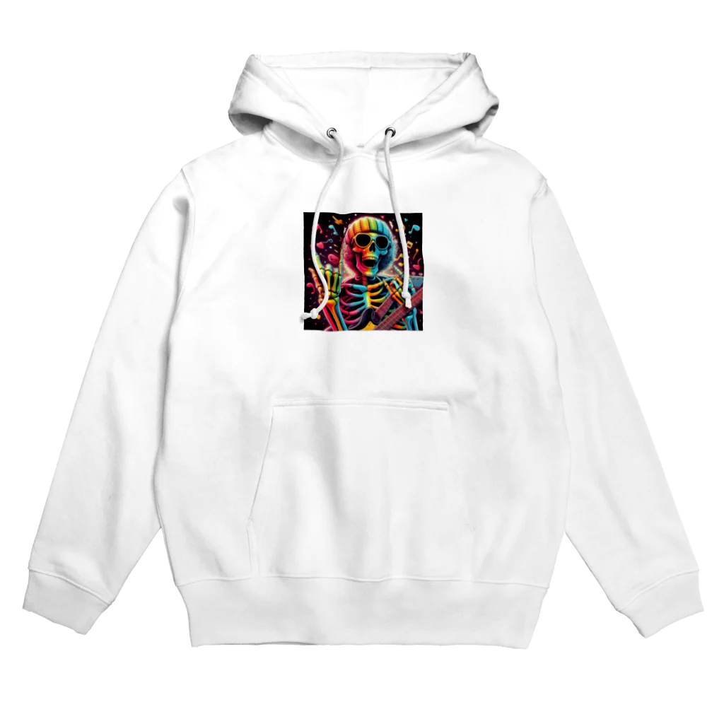 Happy Human のロック髑髏 Hoodie