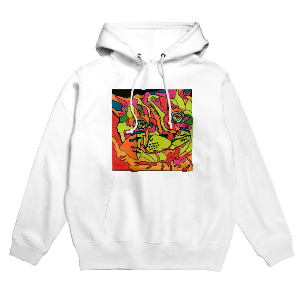 動物絵 Jamanakocic storeのシャッツカラフルアイテム Hoodie