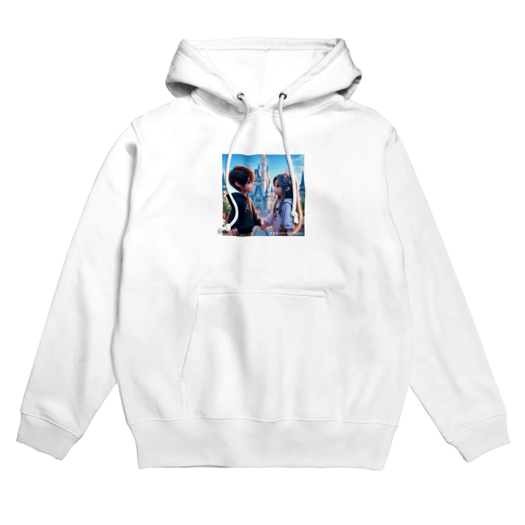 ウエディング♡カップルグッズのPIXAR風カップル Hoodie