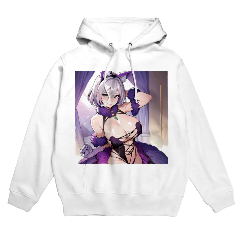 LONGSTONEの猫耳　美少女 Hoodie