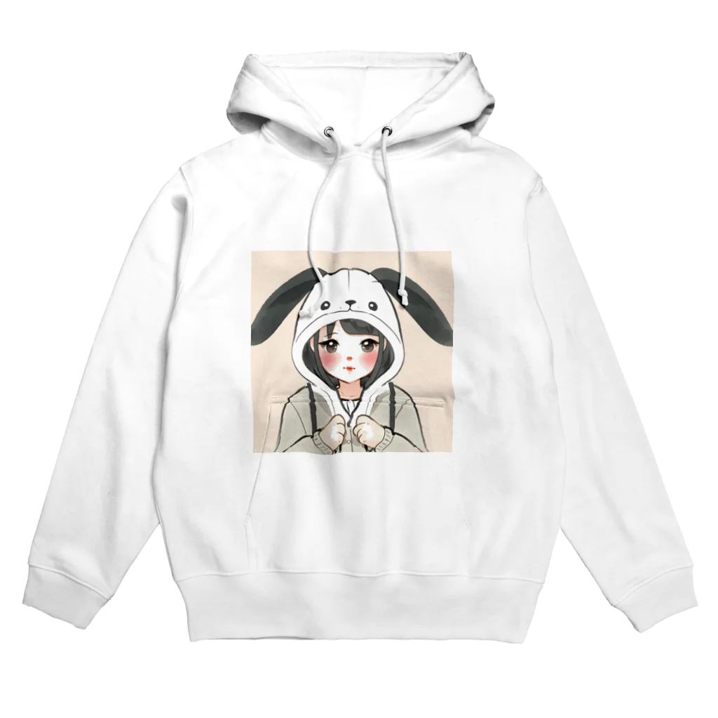 🍒maru🍒のうさぎの少女 Hoodie