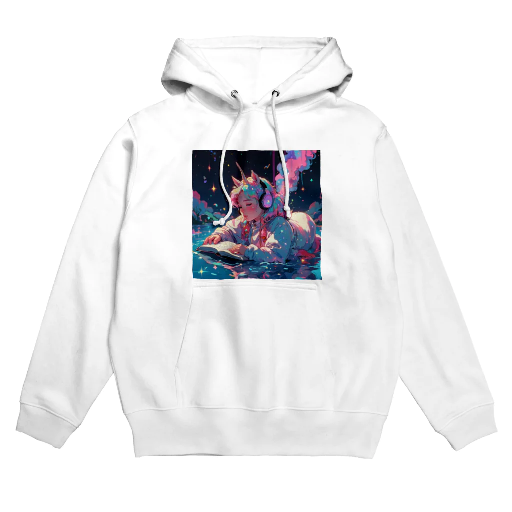 monokurobubuのユニコーンガール Hoodie