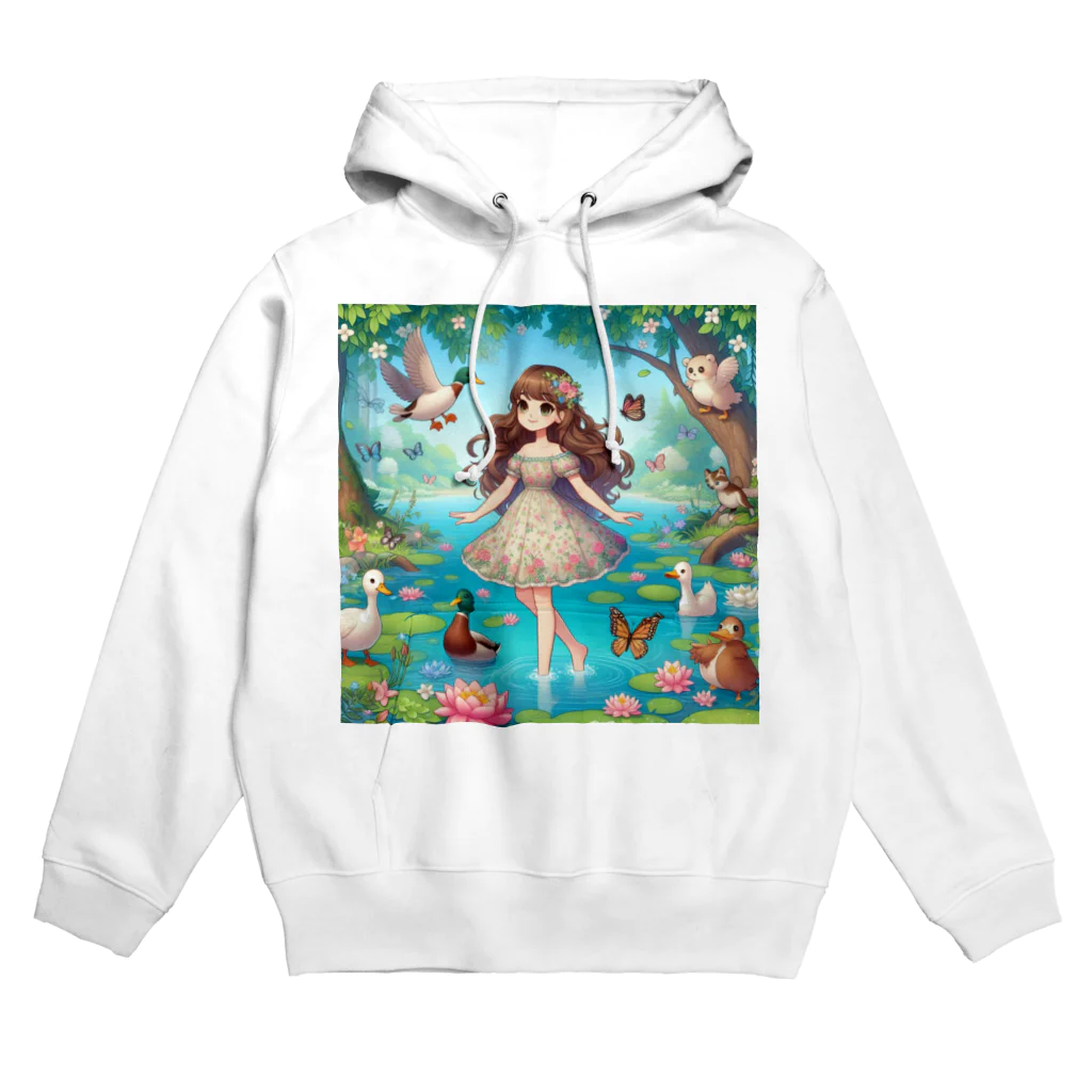 潮風の湖に佇む少女 Hoodie