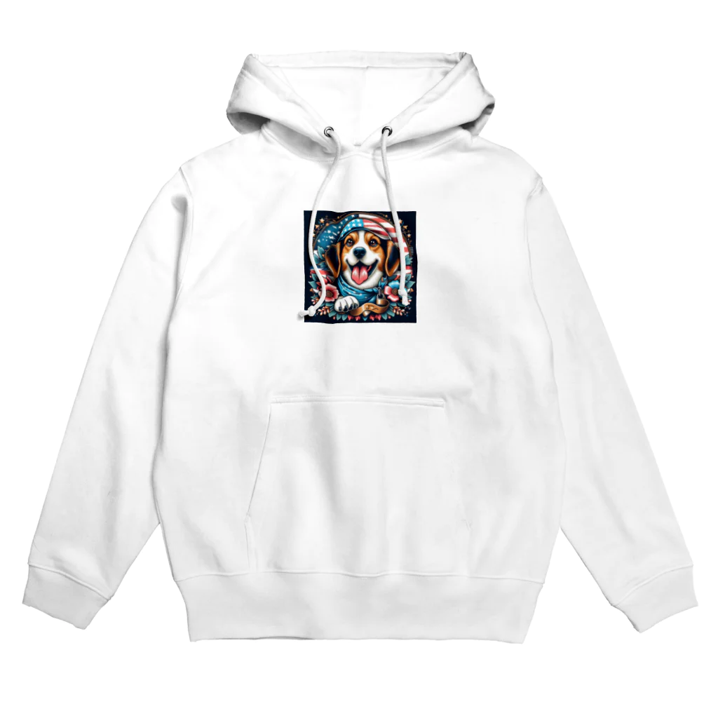 a.t.storeのアメリカンな犬 Hoodie