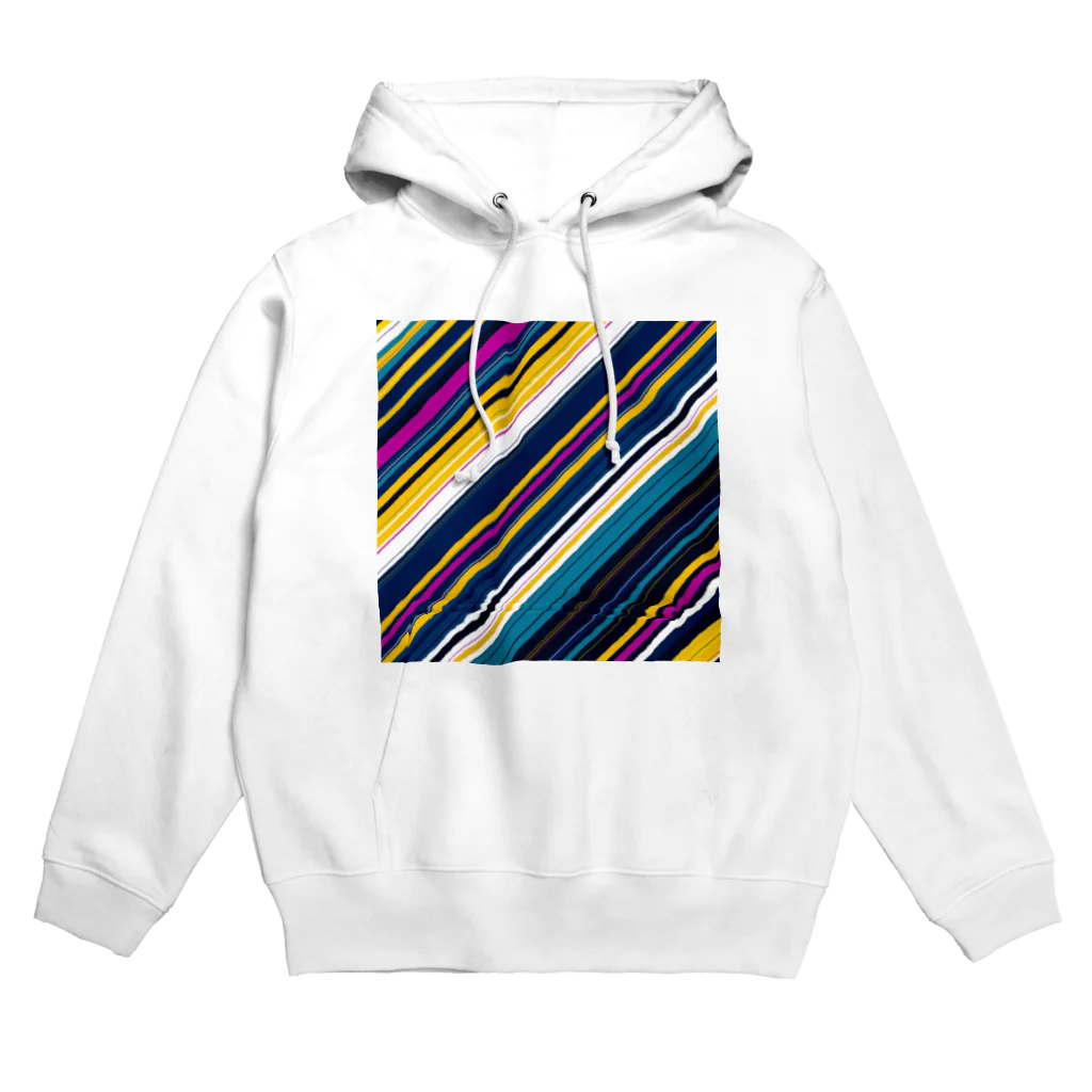 BobkachieeLennonのボーダー斜めA Hoodie