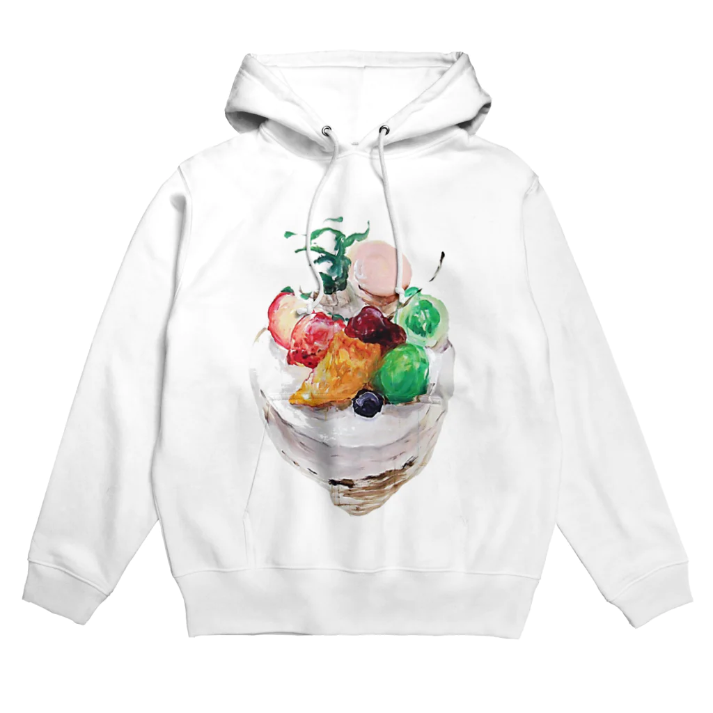 harapecoartのフルーツケーキ Hoodie