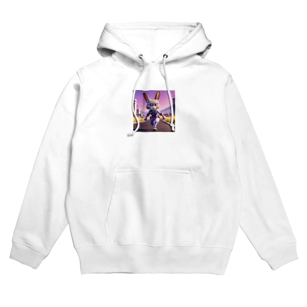 kaz_new9の未来のうさぎ戦士 Hoodie