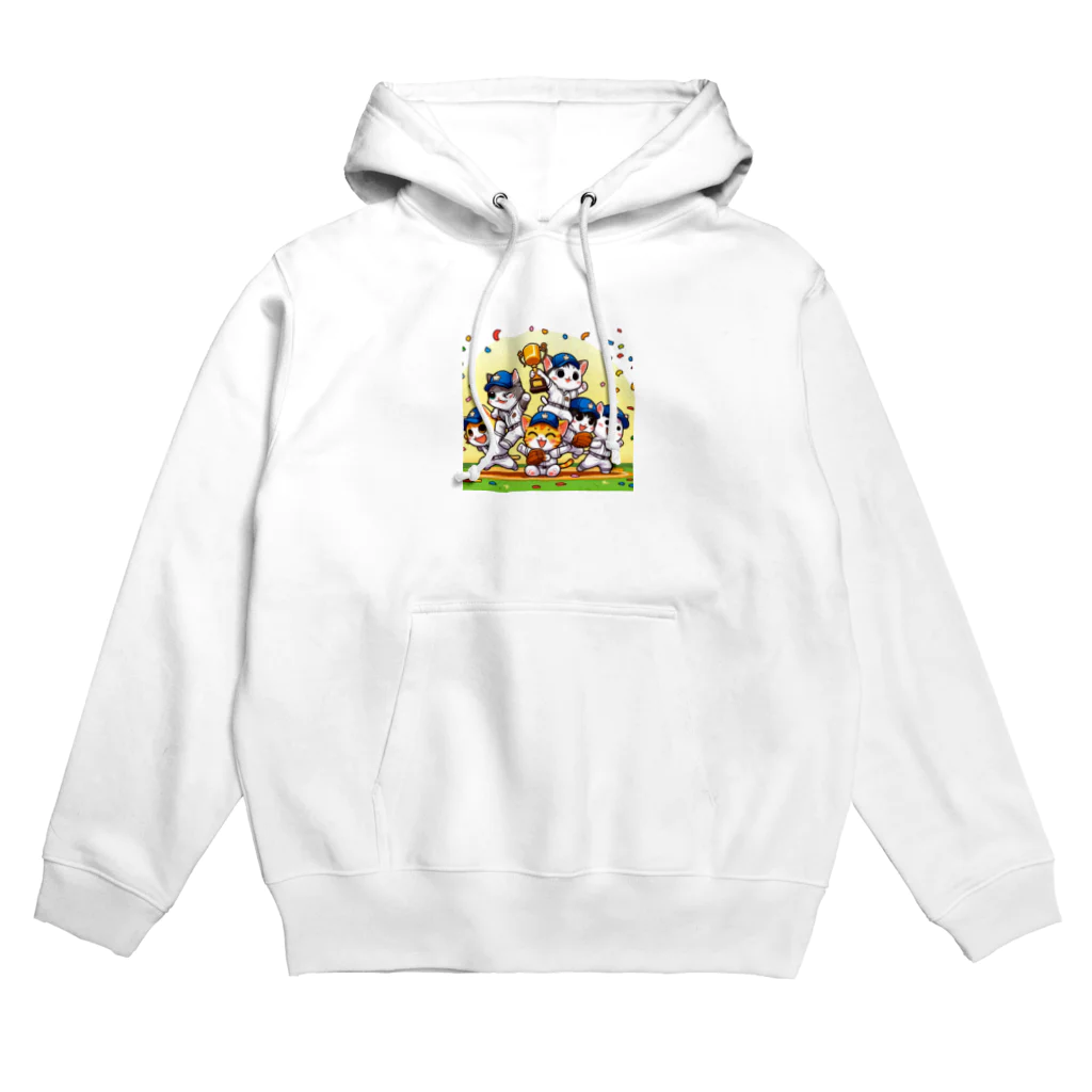 子猫カーニバルのニャンコチームの勝利 Hoodie