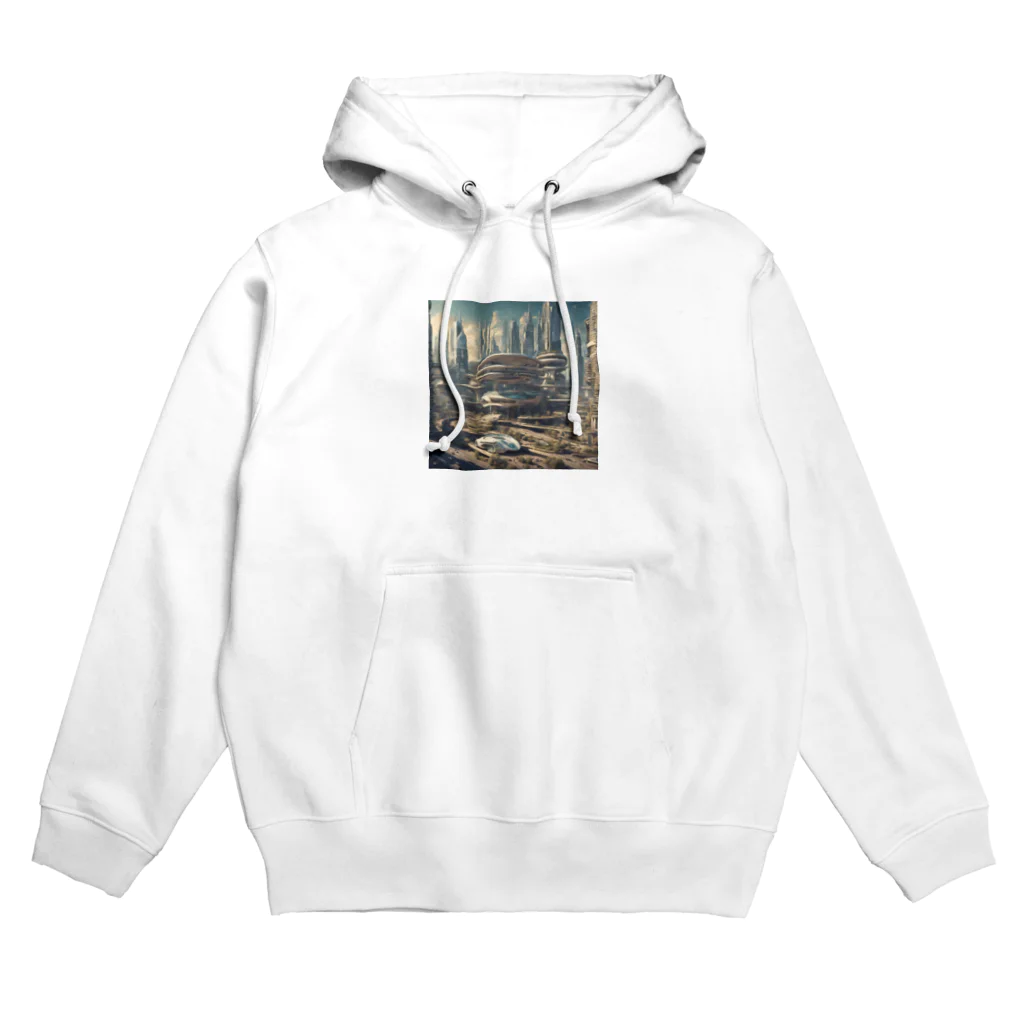 イラスト放浪記の未来都市 Hoodie